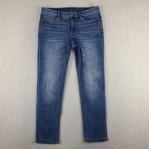 J Jill Jeans Womens 6 Blue Authentic Fit Slim Ankle Medium Wash Denim